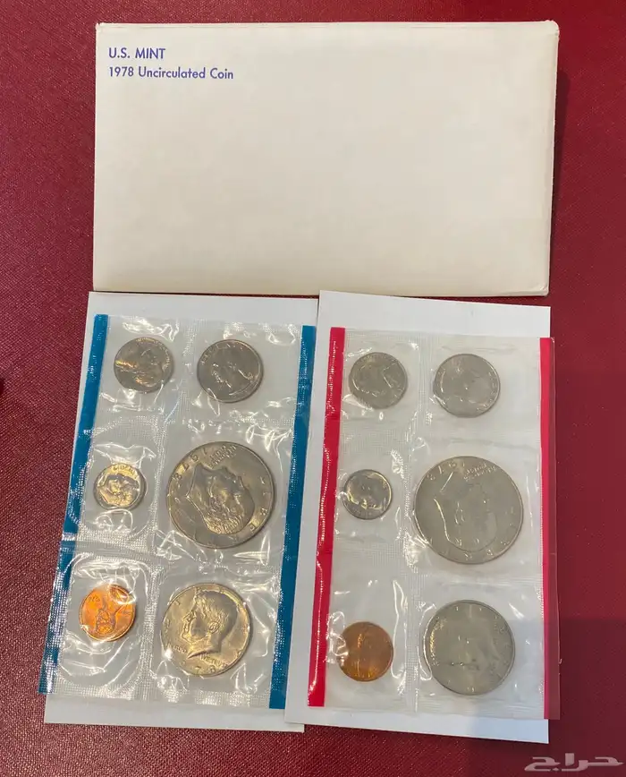 عملات معدنية أمريكية مجموعة عام 1978 P D فيلادلفيا ودنفر 6