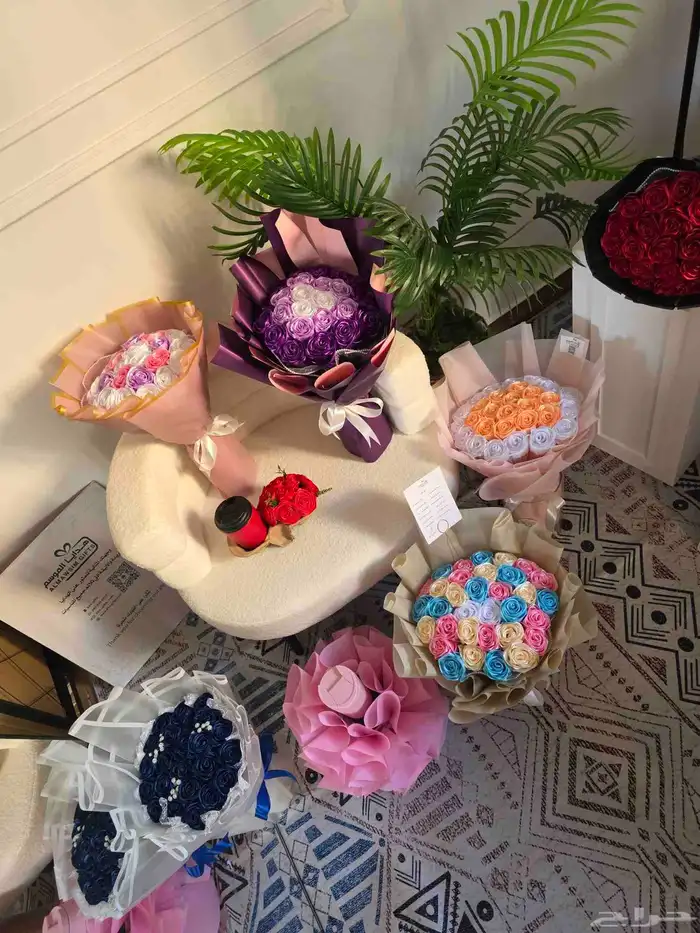 باقات ورد صناعي 6