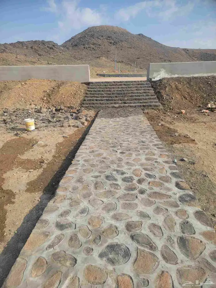 ممرات رباريب احواض بالحجر الطبيعي 0