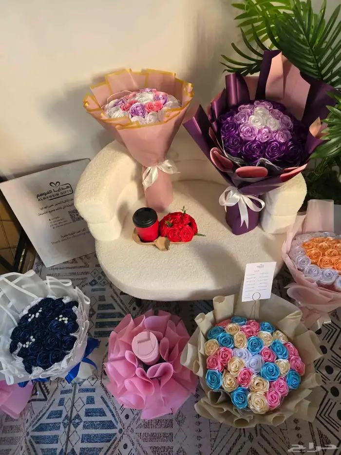 باقات ورد صناعي 7