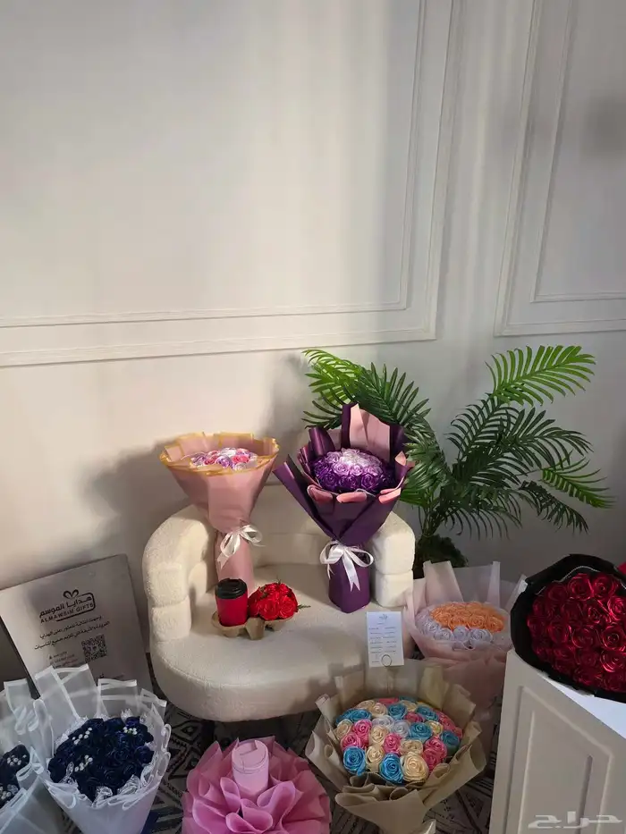 باقات ورد صناعي 1