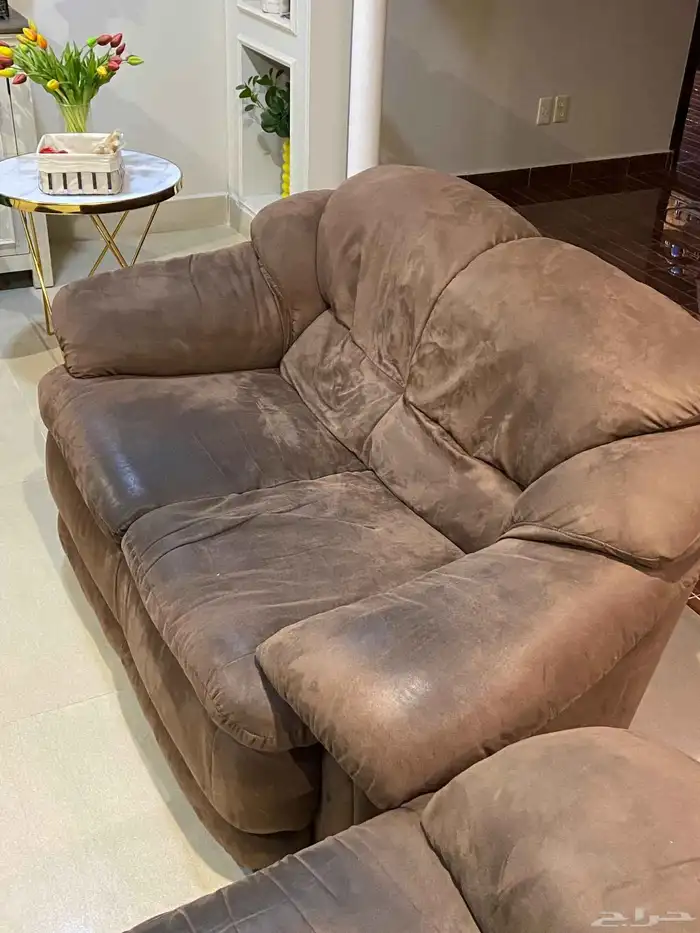 كنب 3 قطع 7 اشخاص لون بني 3