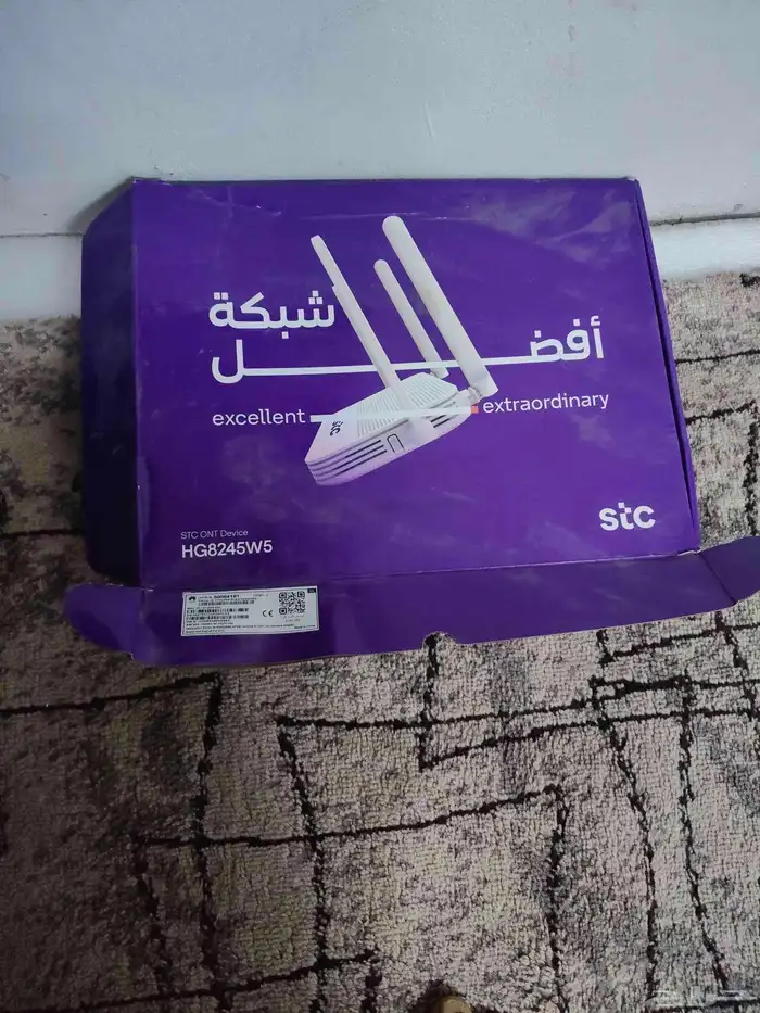 راوتر stcمستخدم اقل من 6شهور ناقص الجاك الكهربائي 0