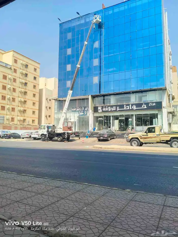 ونش رافعه كرين لتركيب المكيفات والكلادينج وغسيل الزجاج وغيره 3