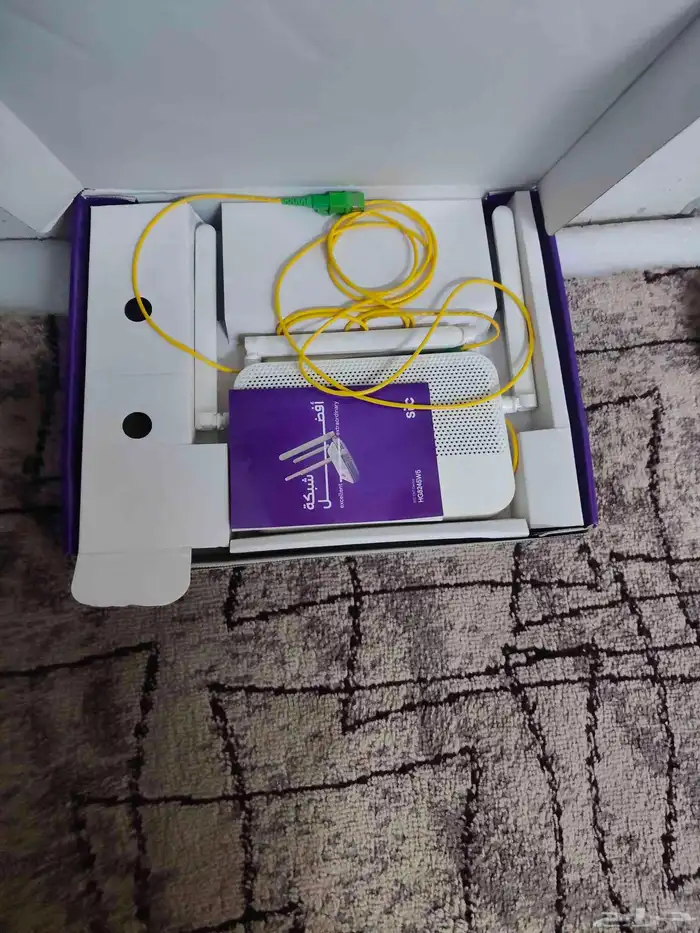 راوتر stcمستخدم اقل من 6شهور ناقص الجاك الكهربائي 1