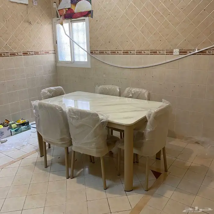 طاولات طعام رخام 4او 6او 8 كراسي جودة عالية وقوية 15