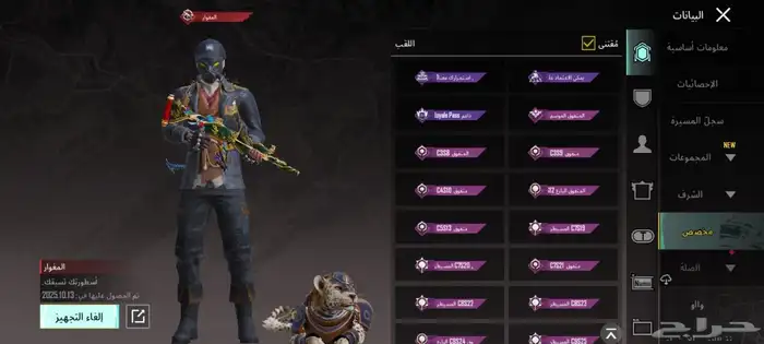 حساب ببجي 20