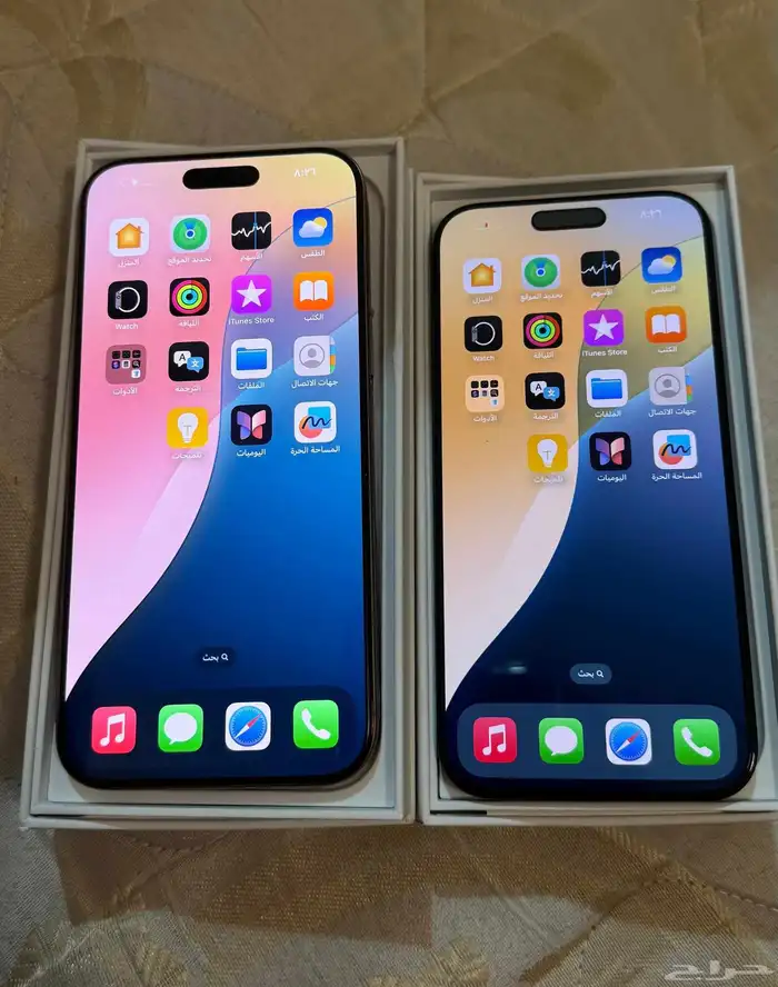 ايفون 15 برو ماكس بطاريه 90 وايفون 16 برو ماكس 256 بطاريه100 1