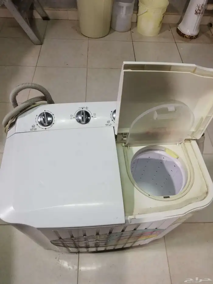 للبيع غساله اخت الجديده حوضين نوع دانسات 5 كيلو كهرباء 2 1