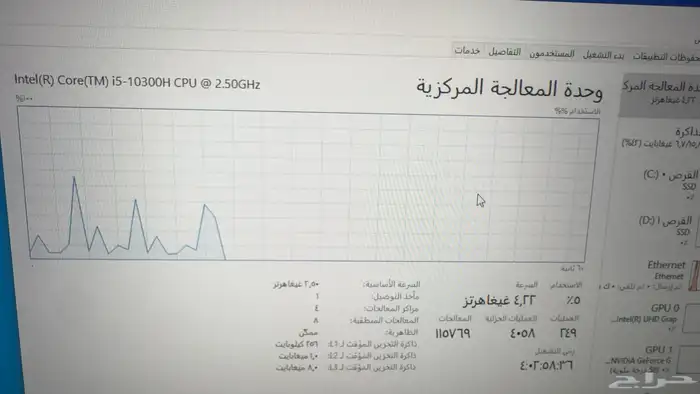 لابتوب العاب tuf gameing 1650gtx 5