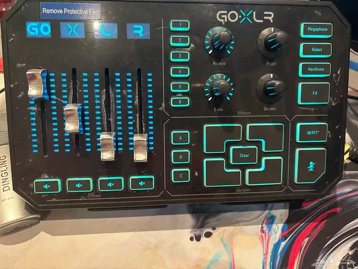 مكسر goxlr مع مايك شورsm7b 0