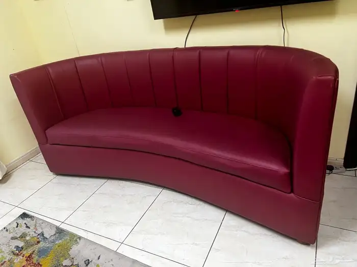 office sofa set  leather neat and clean 0