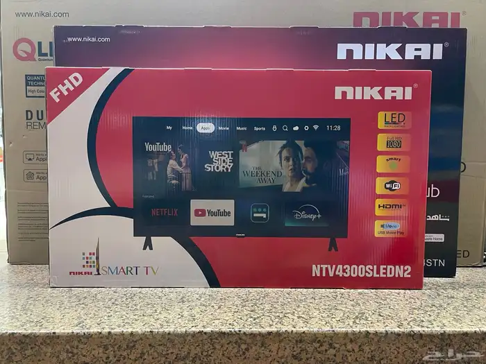 شاشه نيكاي ( تتوفر جميع المقاسات سمارت فور كيه ونظام الويبس 3