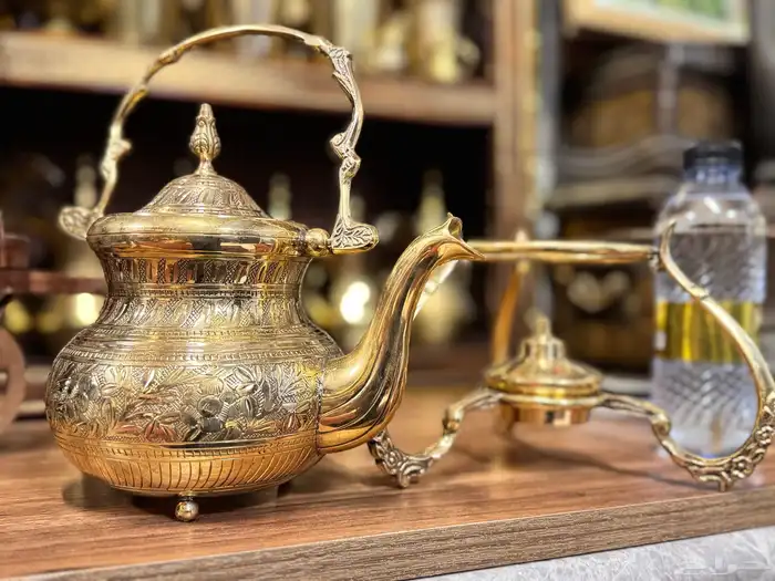برادي نحاس جديد مع قاعدة معدنية New copper teapots 1