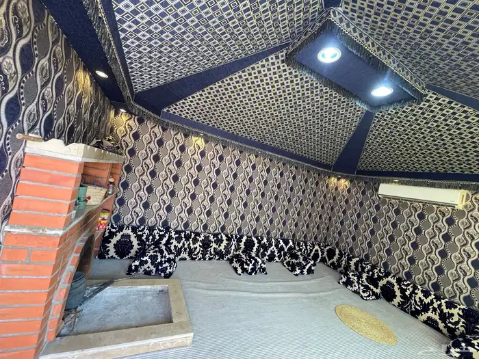 خيمه شغل ملكي ما زالت جديده باثاثها 3