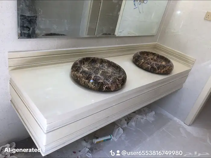 مغاسل رخام طبيعي وصناعة ومطبخ وطولات 14