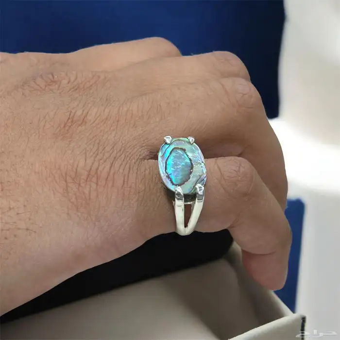 خواتم ملكيه بصياغات اوبال واحجار طبيعية 8