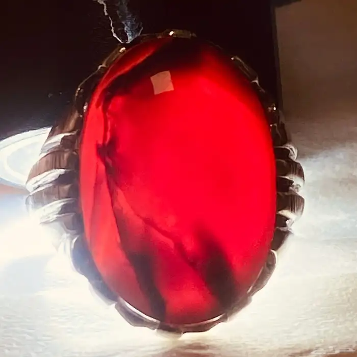 خواتم عقيق زعفراني 8