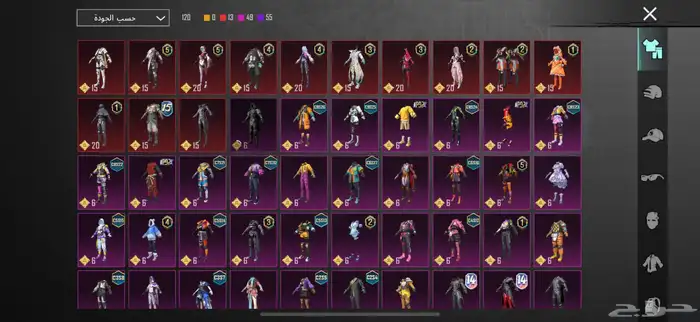 حساب ببجي قوي لفل قريب يدخل 73 1