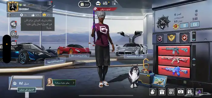 حساب ببجي للبيع التسليم يد بيد ف الباحه 57