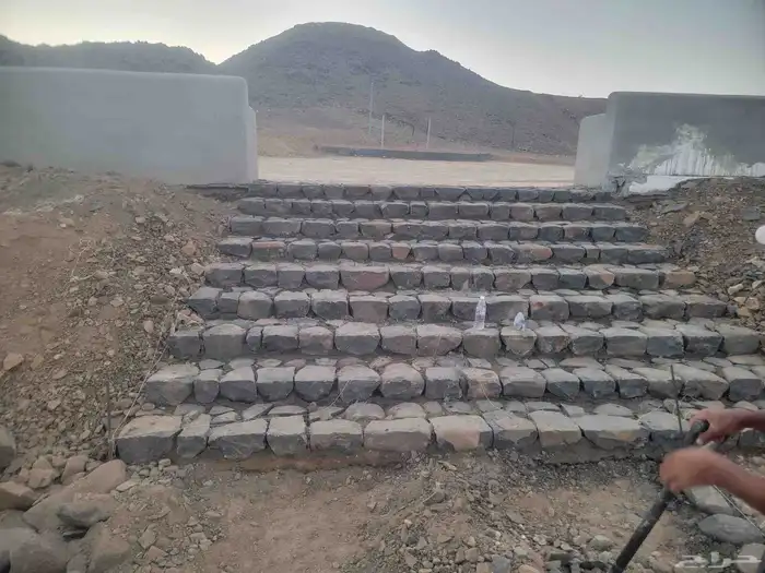 ممرات رباريب احواض بالحجر الطبيعي 3