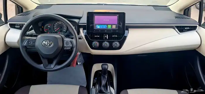 كورولا 2025 مطور مكينه 2.0 اسود السعر 76500 شامل الضريبة 18