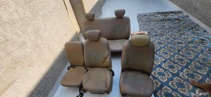 مقاعد خلفيه H1 مستخدم نضيف عليها تلبيسه جلد الوكاله تحت قماش 2