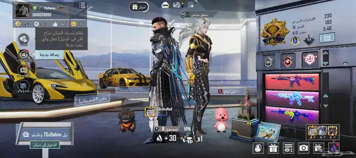 حساب ببجي للبيع او للبدل بي ايباد 4