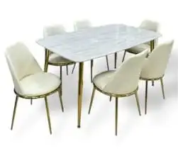 طاولات طعام رخام 4او 6او 8 كراسي جودة عالية وقوية 7