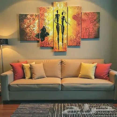 لوحات جدارية خمسة اجزاء 0