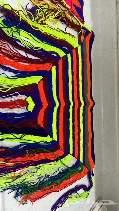 شغل صوف ونقش لشراشف شغل جدتي من عام1982 1