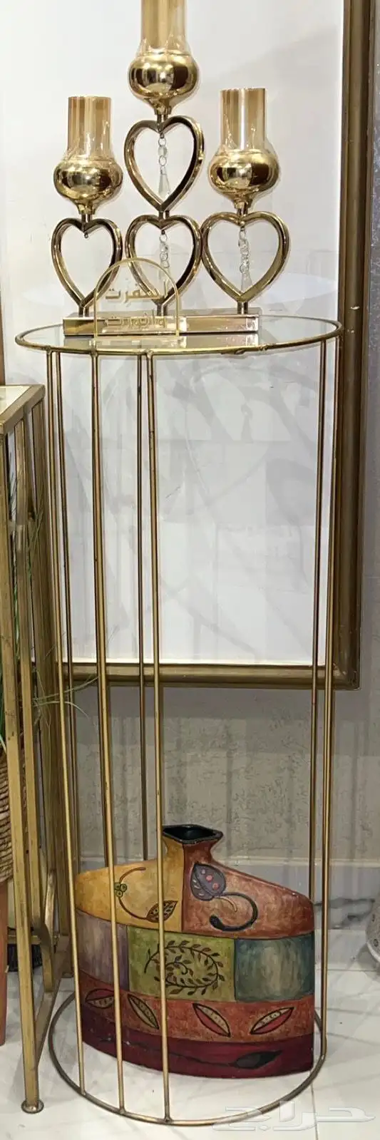 طاولات خدمة دائري زجاج 0