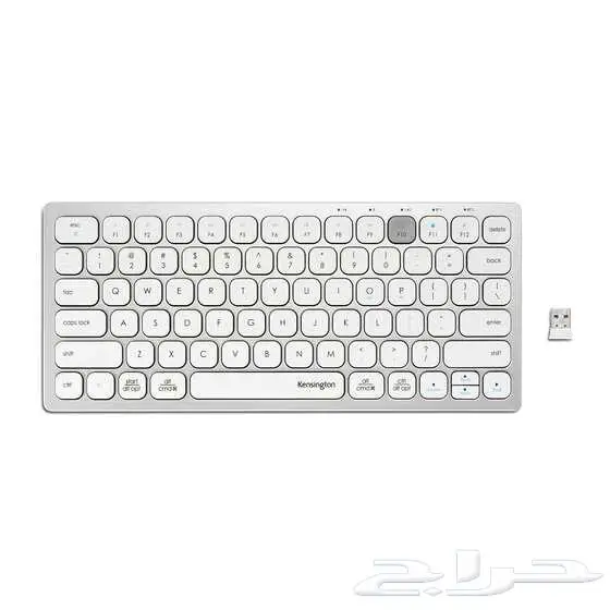 كينسينغتون-لوحة مفاتيح لاسلكية متعددة الأجهزة مقاومة للرذاذ 0