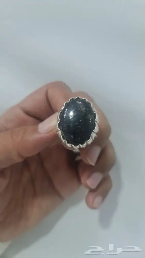 خاتم فضة ثقيل 0