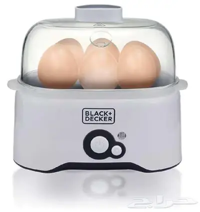 طباخ بيض لسلق 6 بيضات بمعلقة ماء بلاك اند ديكر 0