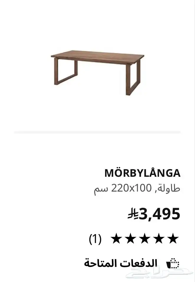 طاولة طعام من ايكيا فخمه مع 8 كراسي 4