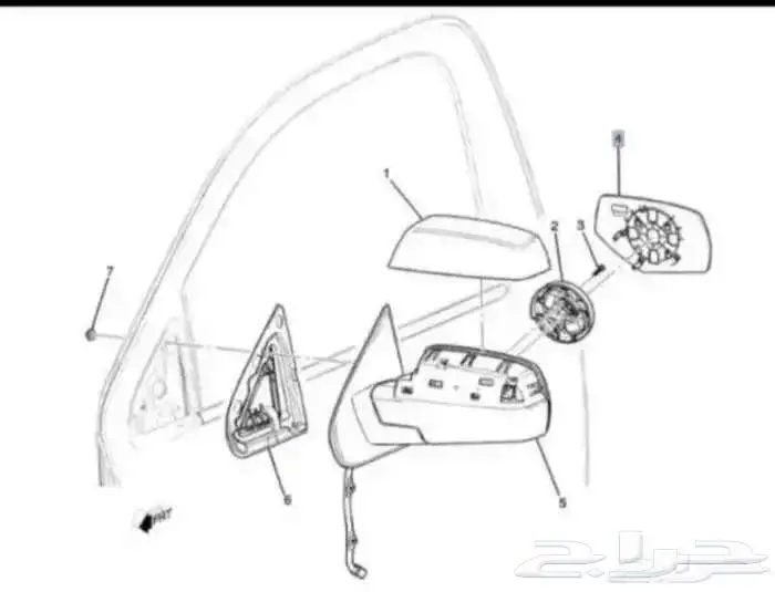 اصلاح صفط المراية يوكن دينالي تاهو اسكاليد دودج رام 5