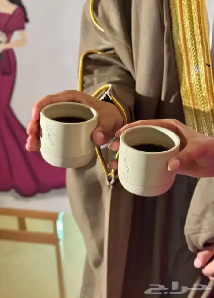 أكواب الفخار للعرسان بالاسم 21