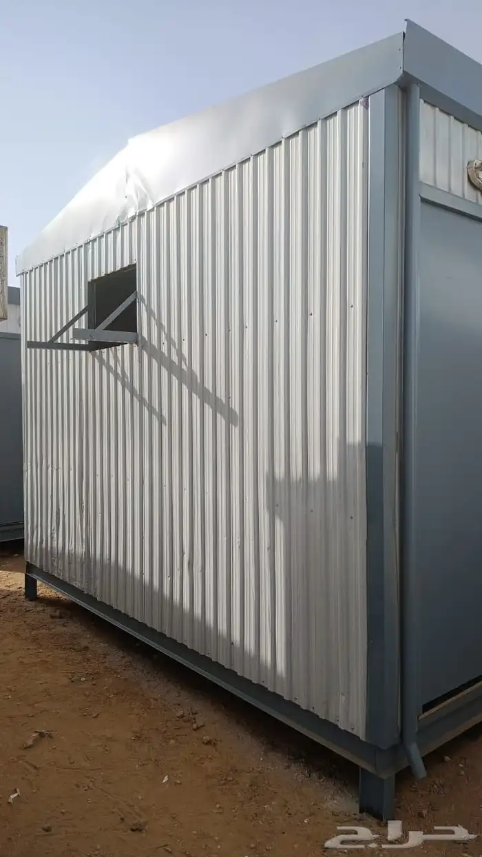 للبيع غرفة بركس متنقلة جاهزة برتبل كارافان سكن عمال 12 3.75 4