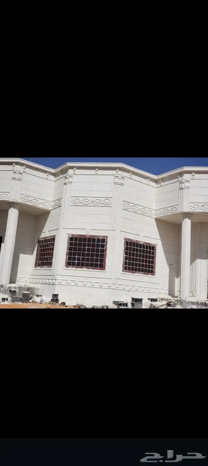 ديكورات خارجيه والياسه ملونه بلاسمنت الأبيض بديل الحجراطبيعي 6