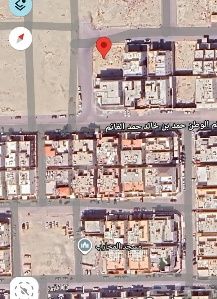 للبيع ارض في الندي مميزة مساحة 707م مقسومة علي أرضين 0