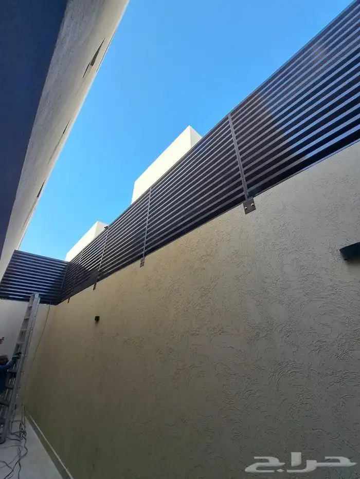 تركيب ساتر حديد شرائح 9