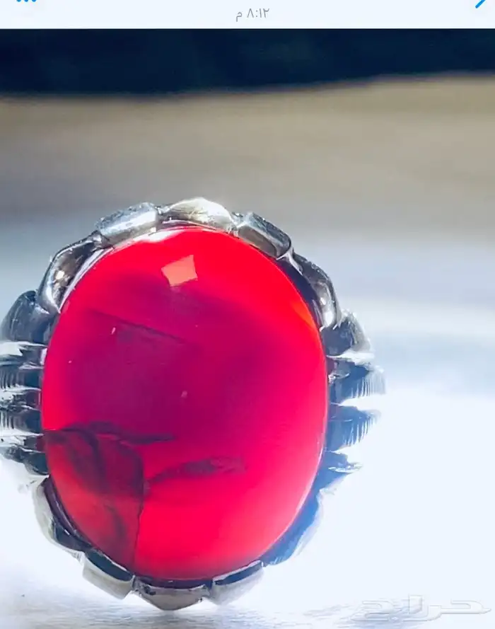 خواتم عقيق زعفراني 5