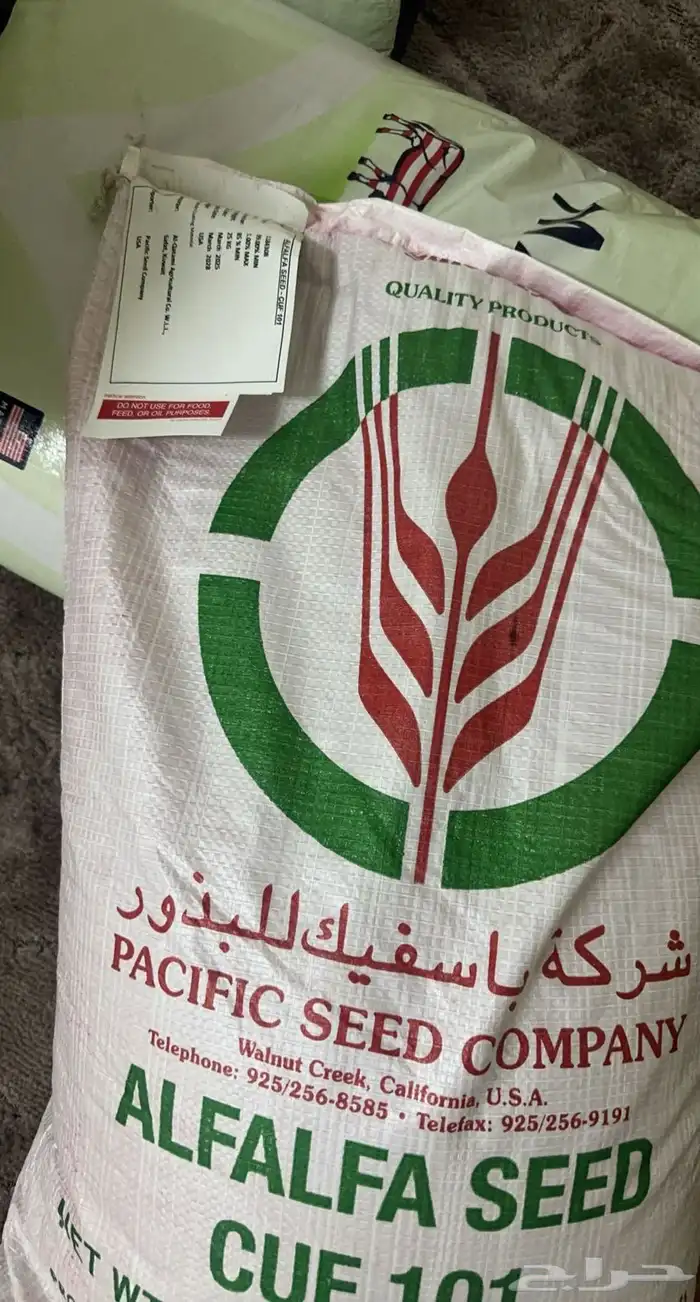 بذور برسيم لبيع حد 2700 الكميه محدوده 0