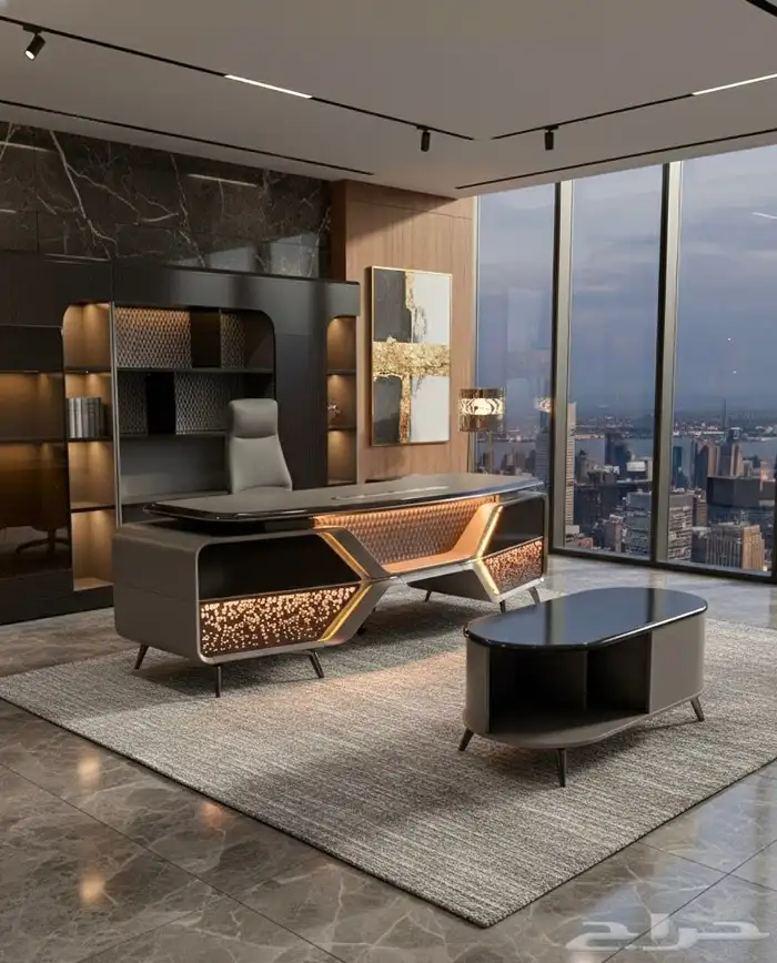 مودرن الفخمةاثاث مكاتب طقم حجم كبيرة عرض خاص تخفيض سعر الان 0