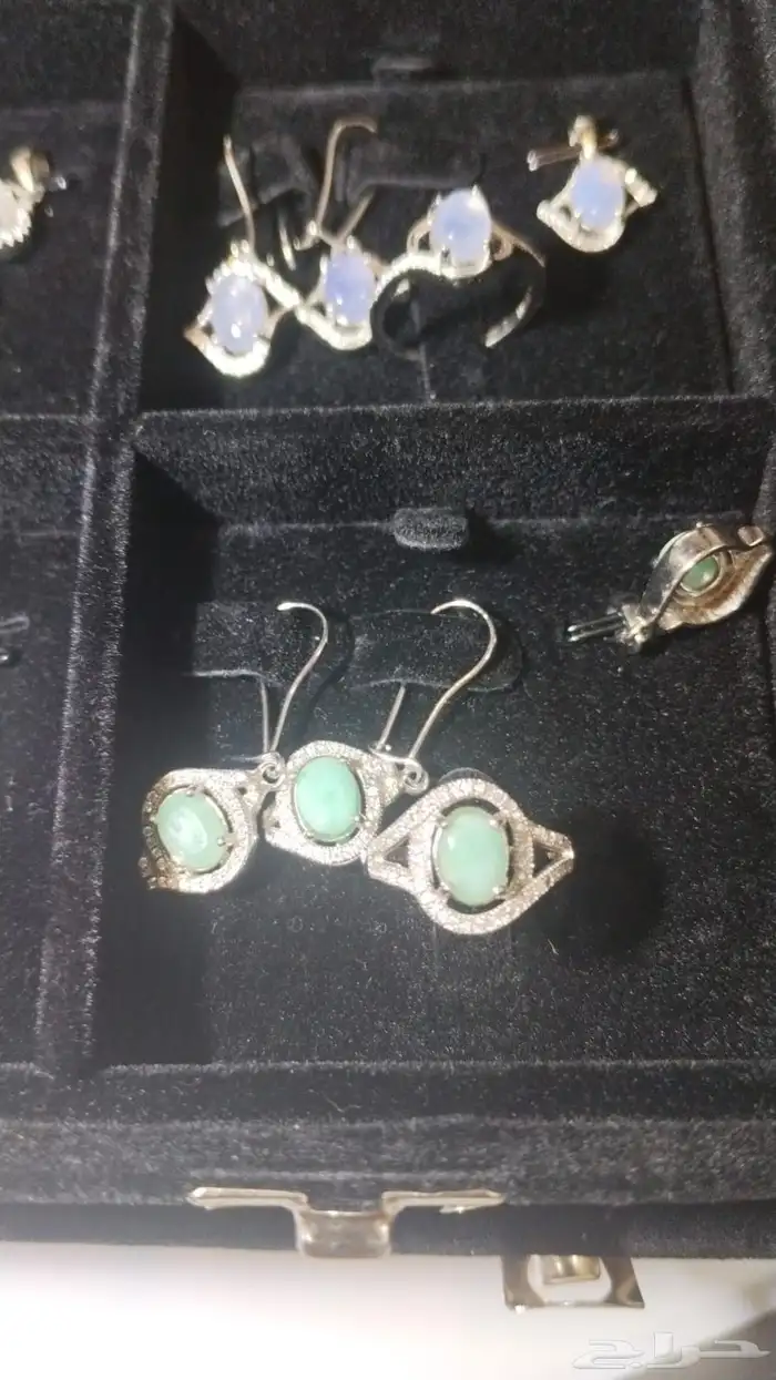 اطقم وخواتم فضه بأحجار مميزه 3