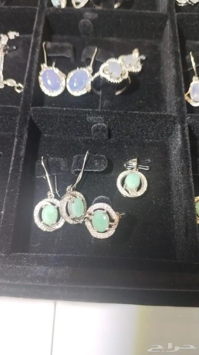 اطقم وخواتم فضه بأحجار مميزه 0