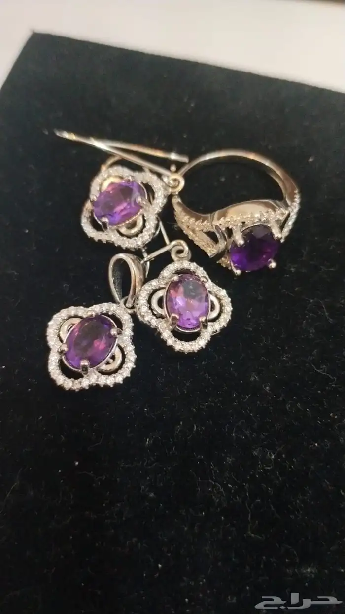 اطقم وخواتم فضه بأحجار مميزه 9