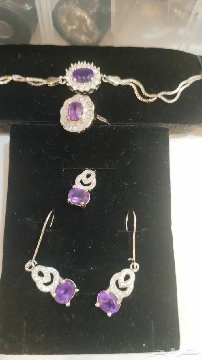 اطقم وخواتم فضه بأحجار مميزه 25