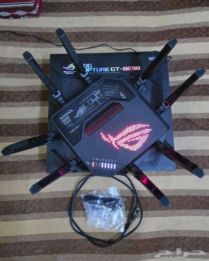 للبيع راوتر قوي واي فاي 7 ASUS ROG Rapture GT-BE98 0